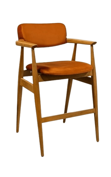 KM-A-34 Ahşap Bar Sandalyesi