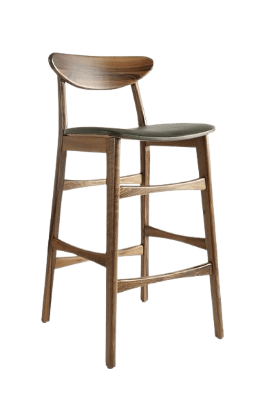KM-A-35 Ahşap Bar Sandalyesi