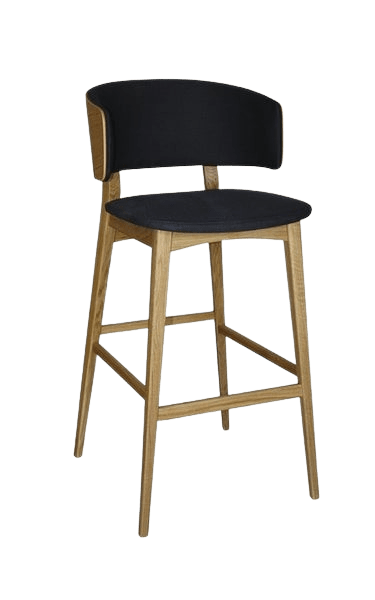 KM-A-37 Ahşap Bar Sandalyesi