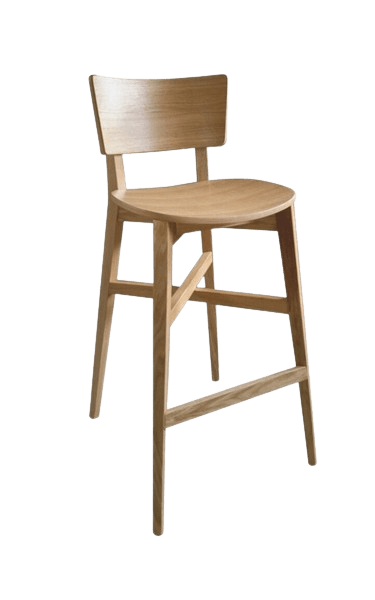 KM-A-65 Ahşap Bar Sandalyesi