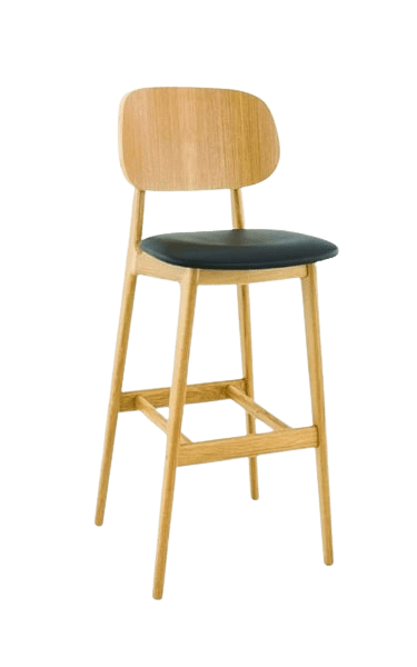 KM-A-66 Ahşap Bar Sandalyesi