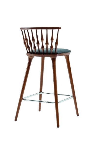 KM-A-77 Ahşap Bar Sandalyesi