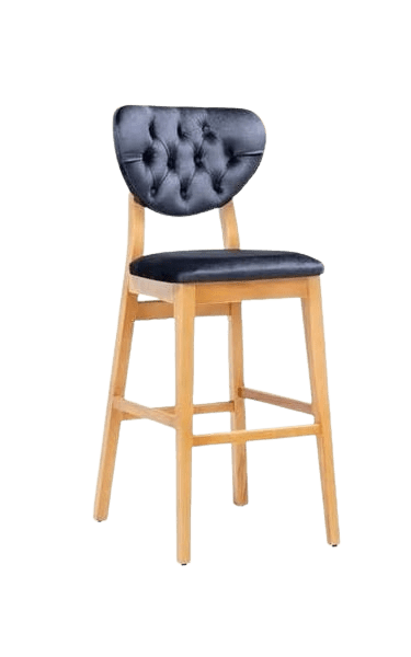 KM-A-81 Ahşap Bar Sandalyesi