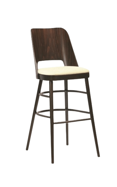 KM-A-90 Ahşap Bar Sandalyesi